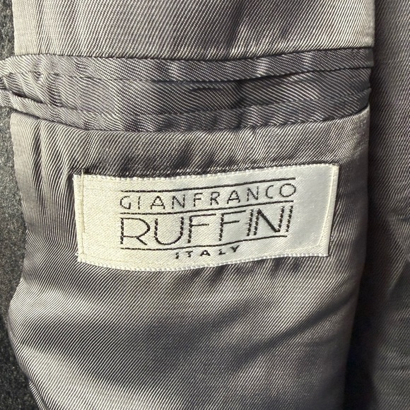 Gianfranco Ruffini Italy Cashmere Blend Blazer in Gray Size 48R - Picture 2 of 5